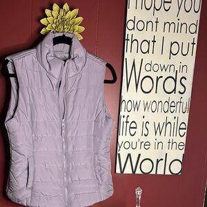 Aeropostale silver/Lavender Puffer Vest